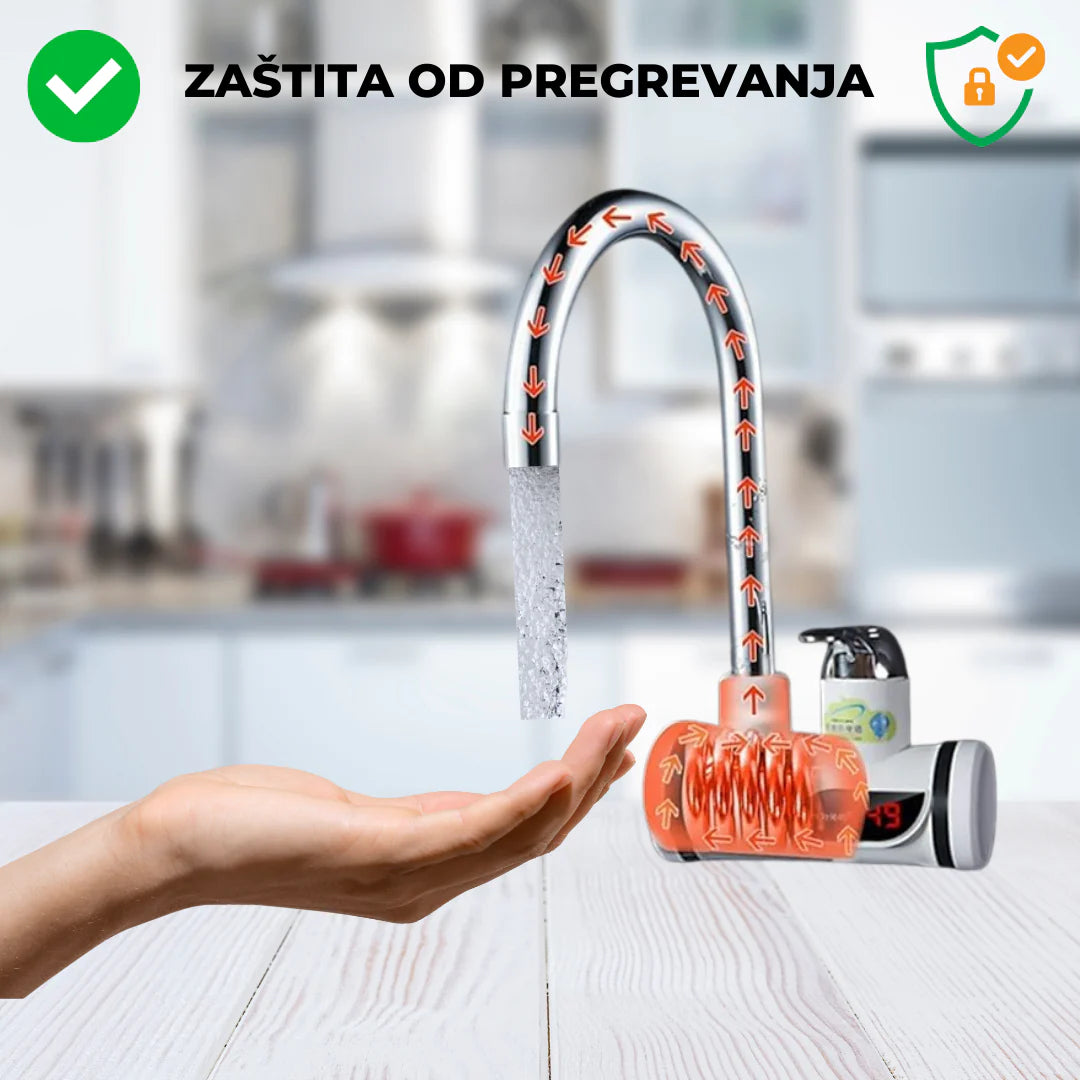 SLAVINA SA GREJAČEM TOPLA VODA U 3 SEKUNDE + LED EKRAN