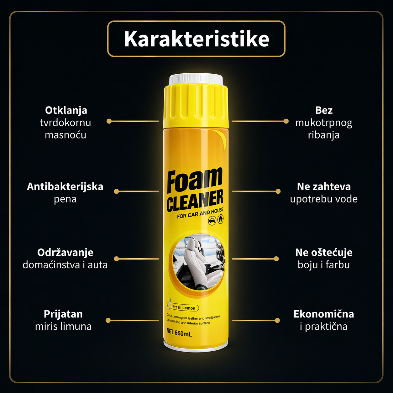 Foam Cleaner koji uklanja prljavštinu za sekunde – Bez ribanja (AKCIJA 1+1 GRATIS)