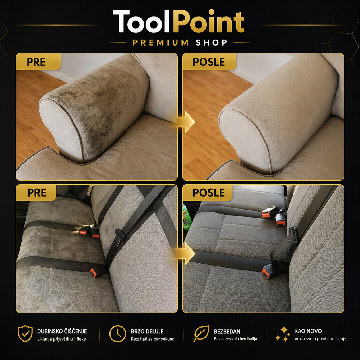 Foam Cleaner koji uklanja prljavštinu za sekunde – Bez ribanja (AKCIJA 1+1 GRATIS)