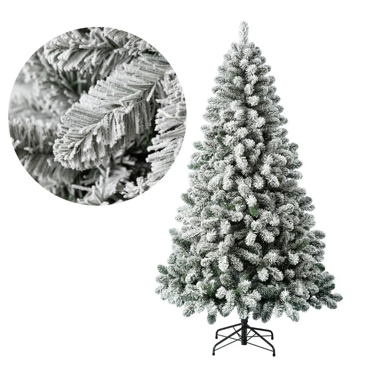 ❄️ SNEŽNA LUKSUZNA NOVOGODIŠNJA JELKA – GUSTA, REALISTIČNA I PRELEPO OKIĆENA MRAZOM