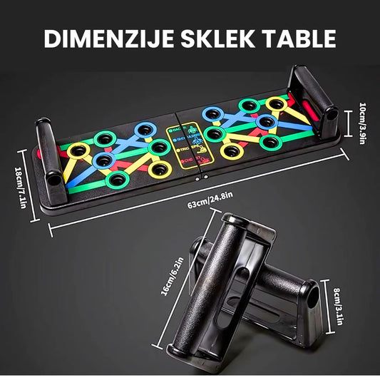 TABLA ZA SKLEKOVE – SPRAVA ZA VEŽBANJE