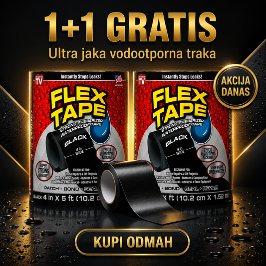 FLEX TAPE - ULTRA JAKA VODOOTPORNA TRAKA 1+1 AKCIJA